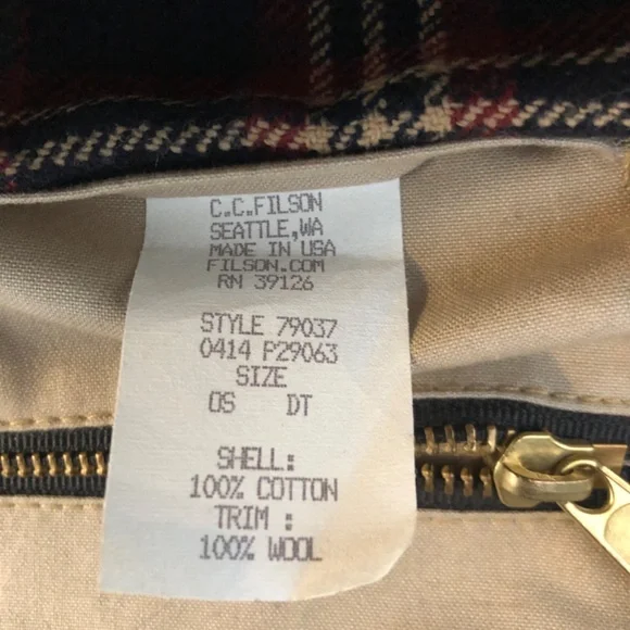 Filson Canvas Journeyman Backpack Weatherproof, Brooks Brothers Plaid Limited Ed